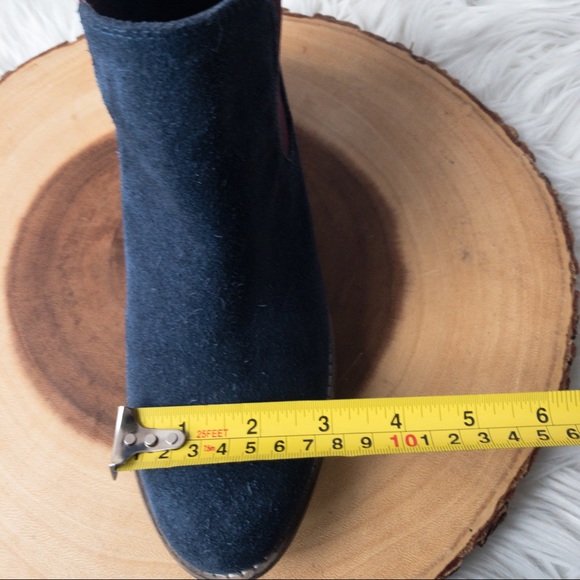 AMEN Heart and Sole Blue Suede Ankle Boots Women Size 4 - Picture 12 of 14